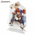 Sunmeta fabricante Sublimación cristal foto personalizado, cristal de alta calidad en blanco